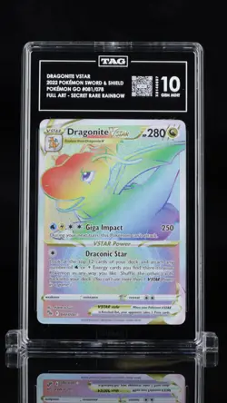 Pokemon Sword & Shield Dragonite VSTAR TAG 10 #081/078 - Image 1