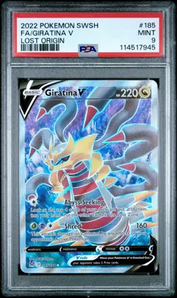 2022 Pokemon Sword & Shield Lost Origin Giratina V Fa Lost Origin PSA 9 #185 - Image 1