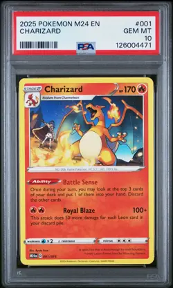 2025 Pokemon M24 EN-Mcdonald's Collection Charizard PSA 10 #001 - Image 1