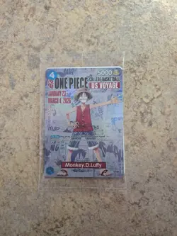 Monkey.D.Luffy College Basketball US Voyage P-055 One Piece Promo Sealed - Image 1