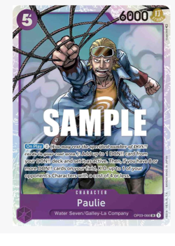 Paulie - OP03-066 - SR - Foil Pillars of Strength One Piece - Image 1