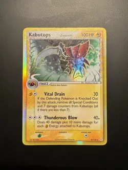 Pokemon Card Kabutops Delta Species Holo Rare 9/110 EX Holon Phantoms - Image 1