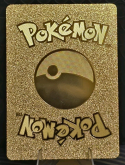 Pokemon Poncho Pikachu Mega Rayquaza 780hp GOLD Foil Fan Art Collector Card TCG - Image 2