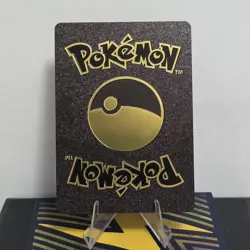 Pokemon Mewtwo Mew GX Tag Team Black Vinyl Gold Foil Fan Art Collector Card TCG - Image 2