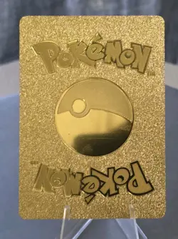 Pokemon Flying Pikachu V 680hp Gold Foil Fan Art Collector Card TCG - Image 2