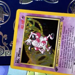 Pokemon Mr. Mime 6/64 Jungle Holo Rare 1st Edition English Card 1999 NM/M - Image 3