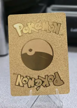 Pokemon Charizard VMAX 350hp Gold Foil Fan Art Collector Card TCG - Image 2