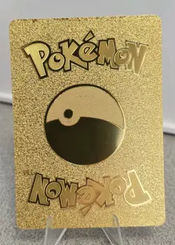 Pokemon Pikachu Mega Charizard Y Tag Cosplay Poncho Gold Foil Fan Art Card TCG - Image 2