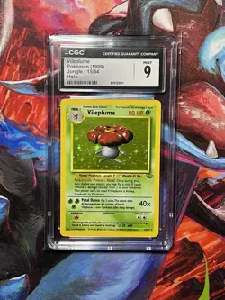 Vileplume Pokemon TCG Jungle Holo Card #15/64 Unlimited Rare CGC 9 - Image 1