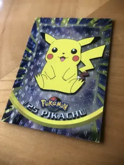 2 PIKACHU Pokemon TOPPS Cards #25 TV Animation Black Logo- Foil and Non-Foil Lot - Image 3