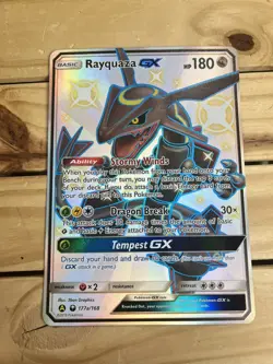 Shiny Rayquaza GX JUMBO Oversized Card 177a/168 Hidden Fates Promo Pokemon - Image 1
