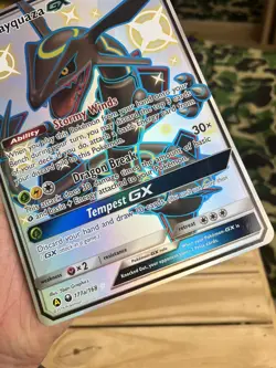 Shiny Rayquaza GX JUMBO Oversized Card 177a/168 Hidden Fates Promo Pokemon - Image 5