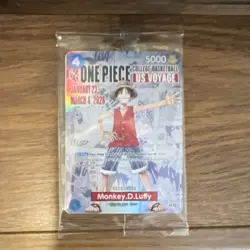 Bandai Monkey.D.Luffy Holo Promo US Voyage P-055 One Piece CCG Card - Image 1