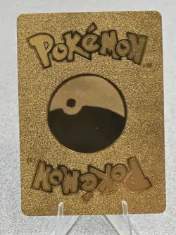 Pokemon Jolteon VMAX 300hp Gold Foil Fan Art Collector Card TCG - Image 2