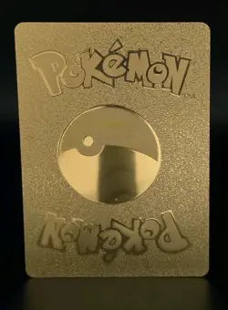 Pokemon Celebi VMAX 310hp GOLD Foil Fan Art Collector Card TCG Rainbow - Image 2