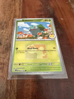 Bulbasaur 001/132 MEG 2026 Pokemon Day League Promo PLAY Stamp Pokemon Card - Image 1