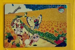 💥 RAICHU SLOWPOKE PARADE Vintage Prism Holo Sticker Card Anime Collectible 💥 - Image 1