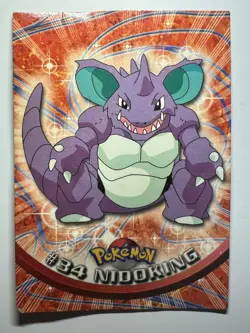 Pokemon Topps TV Animation Edition #34 Nidoking Card - Image 1
