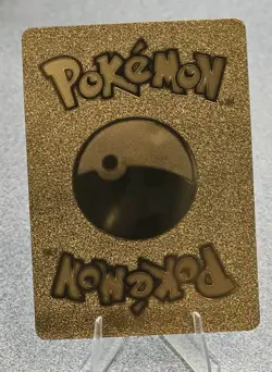 Pokemon Pikachu V 160hp Gold Foil Fan Art Collector Card TCG - Image 2