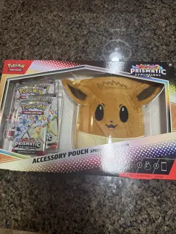 Pokemon Prismatic Evolutions Accessory Pouch Special Collection Eevee New - Image 1