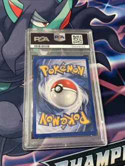 Pokemon 2000 Gym Heroes Blaine's Moltres 1/132 Holo Rare PSA 7 Unlimited Swirl - Image 3