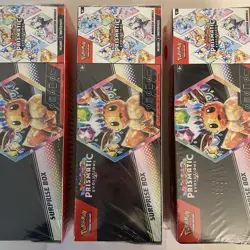 Pokemon Prismatic Evolutions Surprise Box + Booster Bundle Sam’s Club Lot of 3 - Image 3