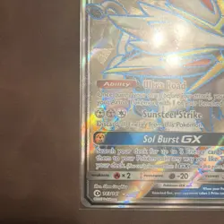 Pokemon TCG Solgaleo GX 143/149 SM Base Set Full Art Ultra Rare Holo 250HP - Image 3