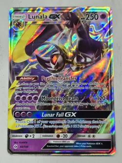 Pokemon TCG Lunala GX 66/149 SM Base Set Holo - Image 1