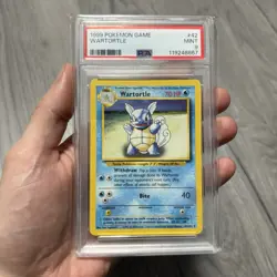 Pokemon 1999 Game Base Set Wartortle #42 PSA 9 - Image 1