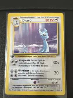 Pokemon TCG Dragonair Base Set (French) 1st Edition 18/102 - Image 1