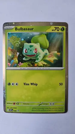 Miscut Error! - Pokemon 151 - Bulbasaur Poster Collection Cosmo Holo - Image 1