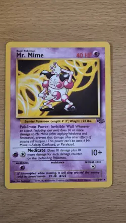 Pokemon TCG Jungle Mr Mime Rare 22/64 - Image 1