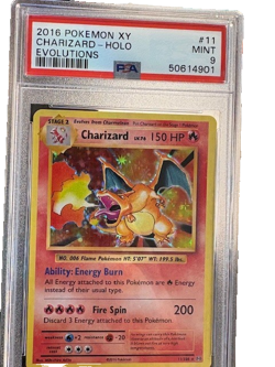 2016 POKEMON XY EVOLUTIONS #11 CHARIZARD-HOLO PSA 9 - Image 1