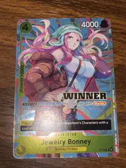 One Piece TCG P-113 EN WINNER JEWELRY BONNEY (Heroines Battle Winner) - Image 3