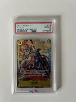2023 One Piece Yamato OP04-112 Kingdoms of Conspiracies Alternate Art PSA 10 - Image 1