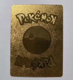 Pokemon Shiny Charizard GX 320hp Gold Foil Fan Art Collector Card TCG - Image 2
