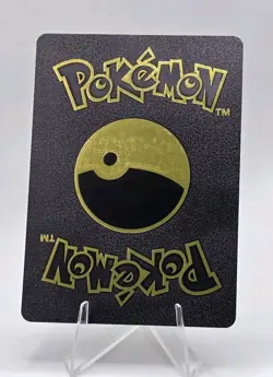 Pokemon Pikachu VMAX 310hp Black Vinyl Gold Foil Fan Art Collector Card TCG... - Image 2