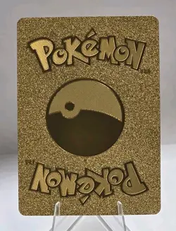 Pokemon Jolteon VMAX 300hp Gold Foil Fan Art Collector Card TCG - Image 2