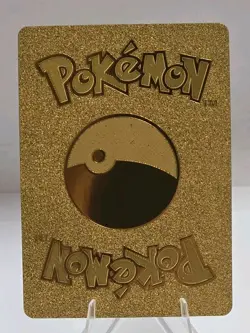 Pokemon Pikachu VMAX 310hp Gold Foil Fan Art Collector Card TCG - Image 2
