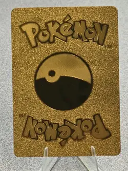 Pokemon Snorlax 150hp Gold Foil Fan Art Collector Card TCG - Image 2