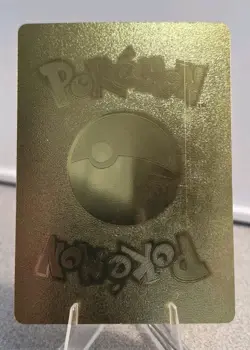 Pokemon Armored Pikachu GX 178hp Gold Foil Fan Art Collector Card TCG - Image 2