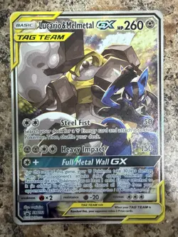 Pokemon TCG Lucario & Melmetal GX Tag Team Card SM192 Promo Pokemon English - Image 1