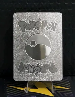 Pokemon Blaziken VMAX 320hp Silver Foil Fan Art Collector Card TCG - Image 2