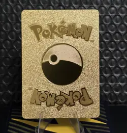 Pokemon Pikachu VMAX 310hp Gigantamax Gold Foil Fan Art Collector Card - Image 2