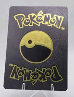 Pokemon Charizard VMAX 330hp Black Vinyl Gold Foil Fan Art Collector Card TCG - Image 2