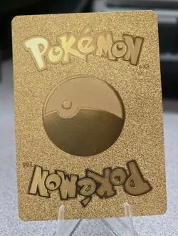 Pokemon Pikachu V 190hp Gold Foil Fan Art Collector Card TCG - Image 2