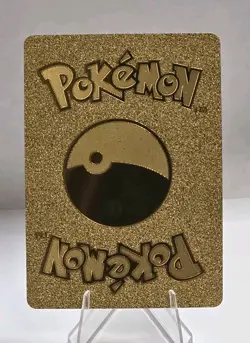 Pokemon Zacian V 220hp Gold Foil Fan Art Collector Card - Image 2