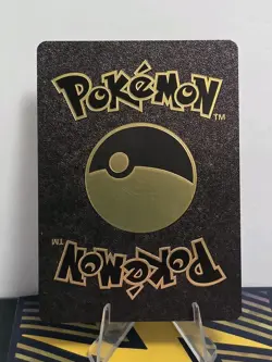 Pokemon Dracaufeu VMAX Black Vinyl Gold Foil Fan Art Collector Card Charizard - Image 2
