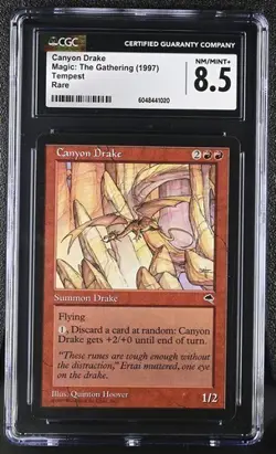 MTG Magic The Gathering Canyon Drake 1997 Tempest CGC 8.5 - Image 1