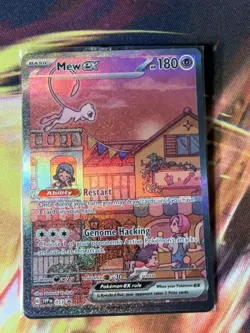 Pokemon TCG Mew EX 053 Black Star Promo Full Art Scarlet & Violet 151 SEALED - Image 1